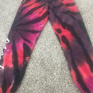PINK Victoria's Secret Pink and Red Sweatpants